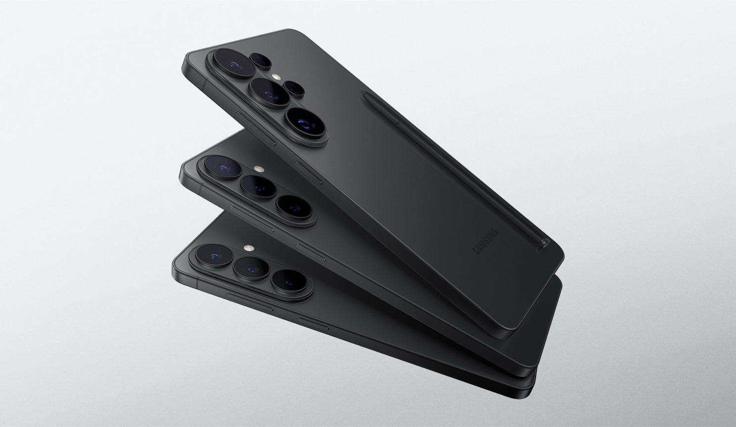Samsung Galaxy S26, S26+ and S26 Ultra in black